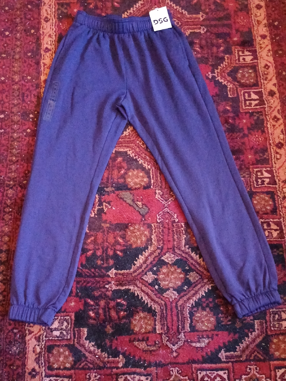 DSG Purple Elastic Waist Jogger Pants